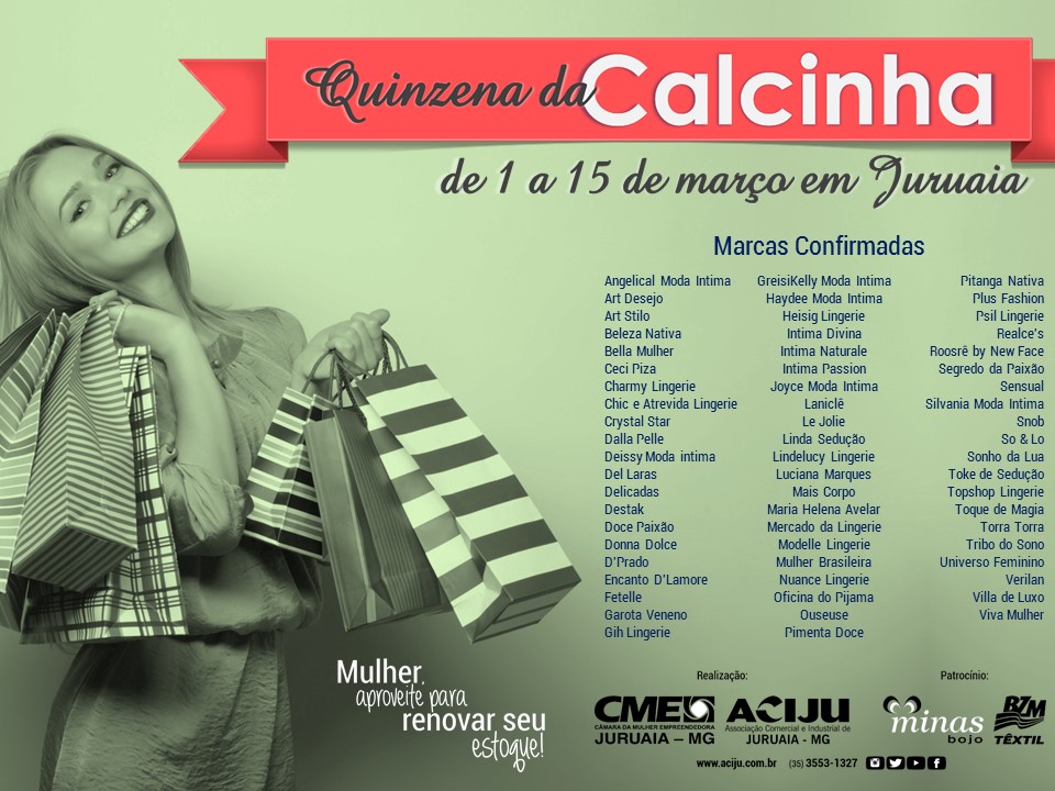 Quinzena da Calcinha 2017 - Ótimos preços no atacado e varejo pra renovar o seu estoque