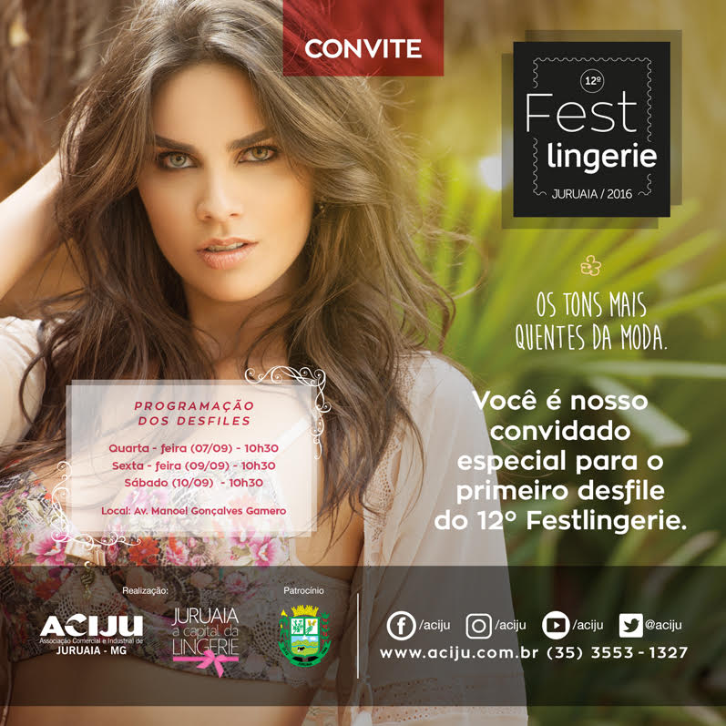 Desfile das novas coleções de Lingeries em Juruaia-MG - Promovido pela ACIJU (Associação Comercial e Industrial de Juruaia-MG)