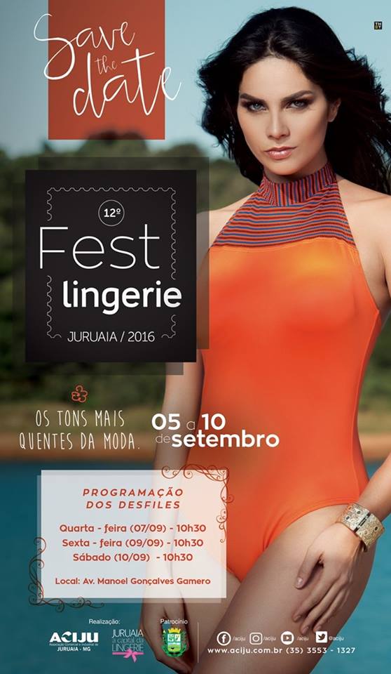 Desfile no 12º Fest Lingerie em Juruaia-MG