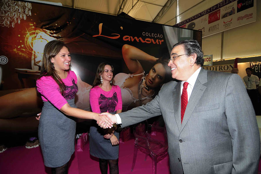 Vice-governador de Minas visita a 14ª Felinju - Feira de Lingerie de Juruaia-MG