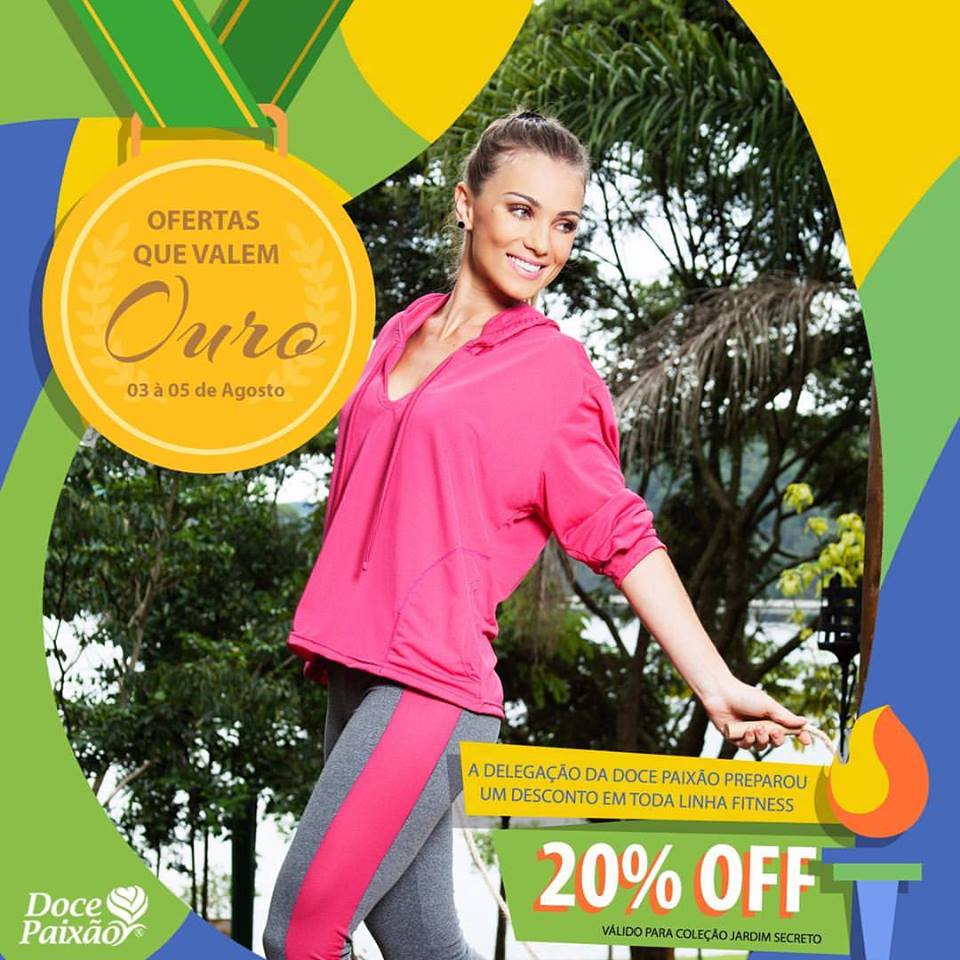 Promoção Fitness - Olimpiadas 2016 - Doce Paixão Lingerie