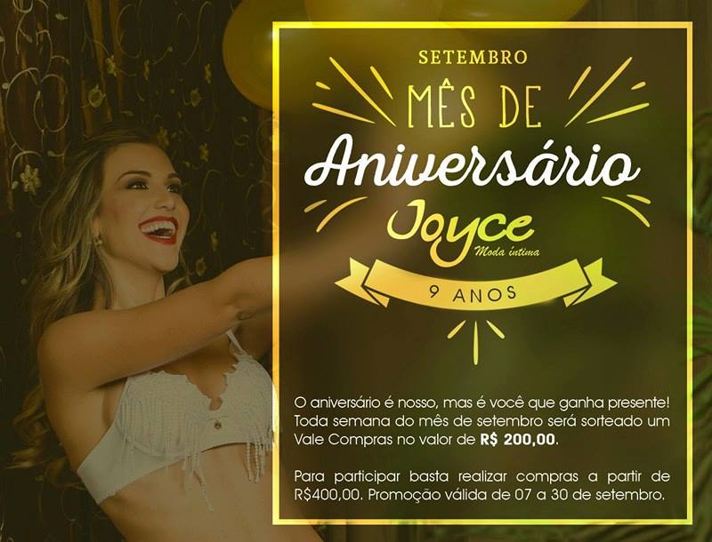 Promoção - Joyce Moda Íntima